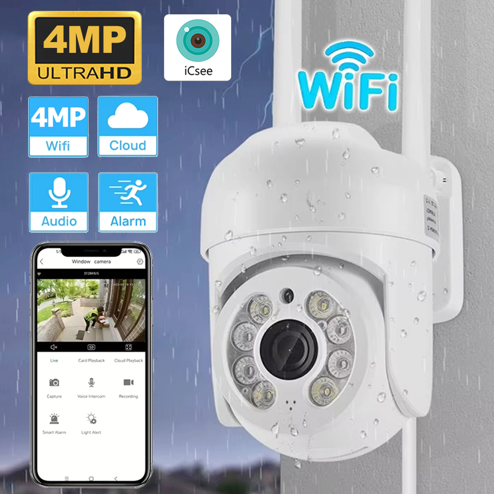 Smart Home Cctv Camera - Câmera de Segurança PTZ Sem Fio