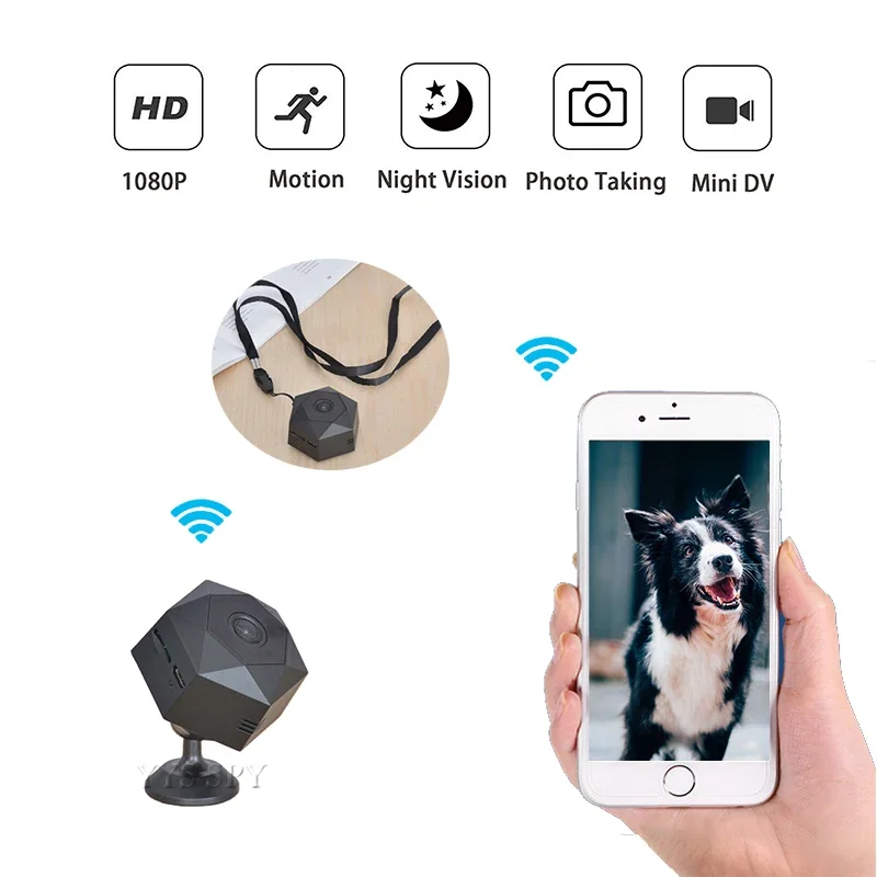 Smart Home Kamera - Hd 1080p pequena sem fio mini