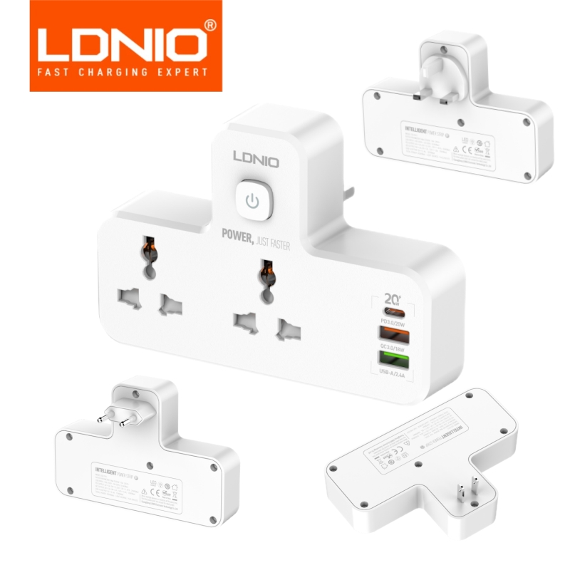 Smart Power Strip - LDNIO Power Strip Plug 2500W Adaptador