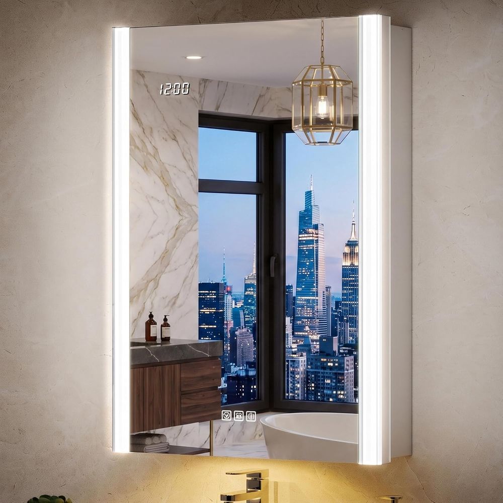 Smart Home Furniture - Espelho de Armário de Remédios Iluminado