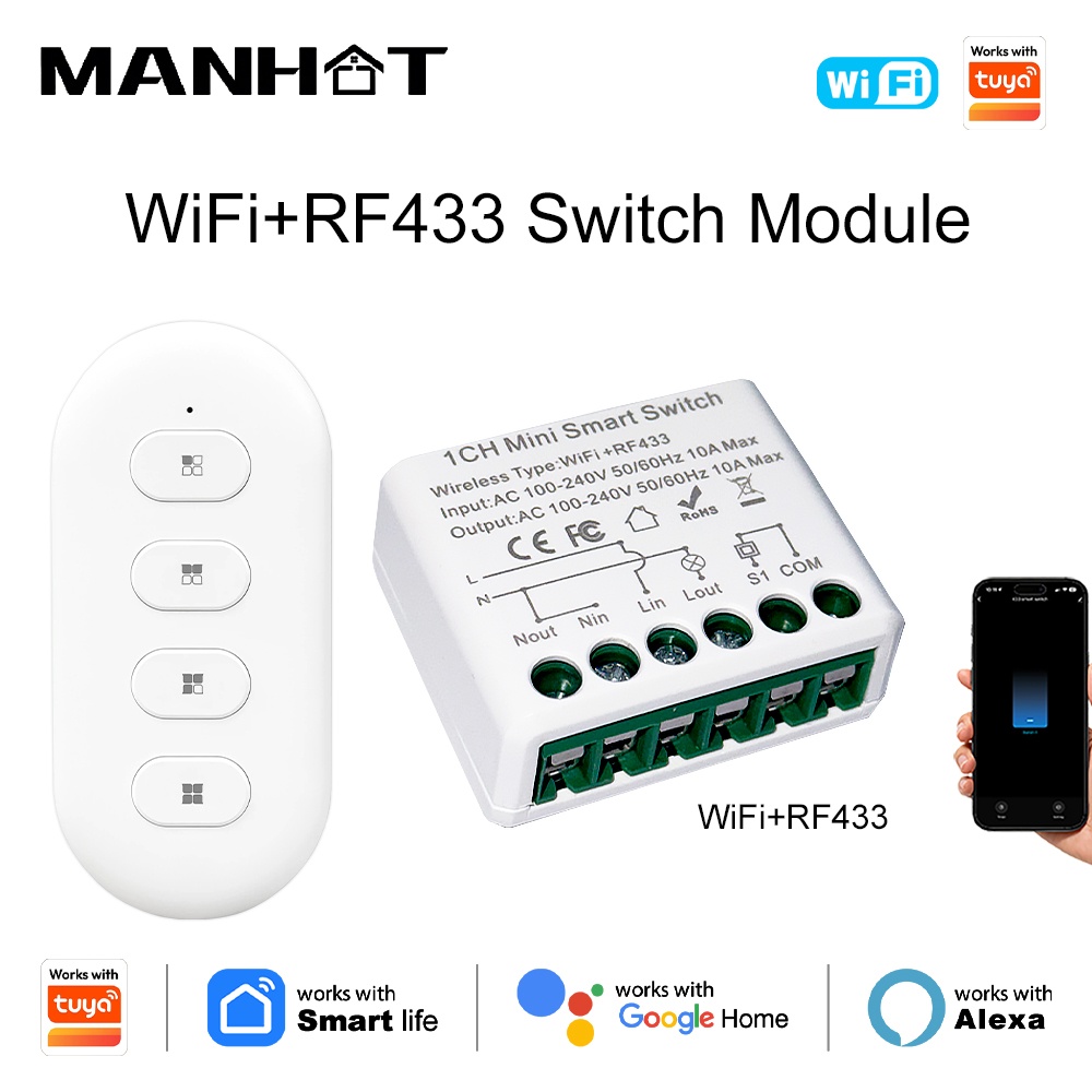Smart Home Lighting Control - Interruptores de Luz Inteligentes Tuya WIFI