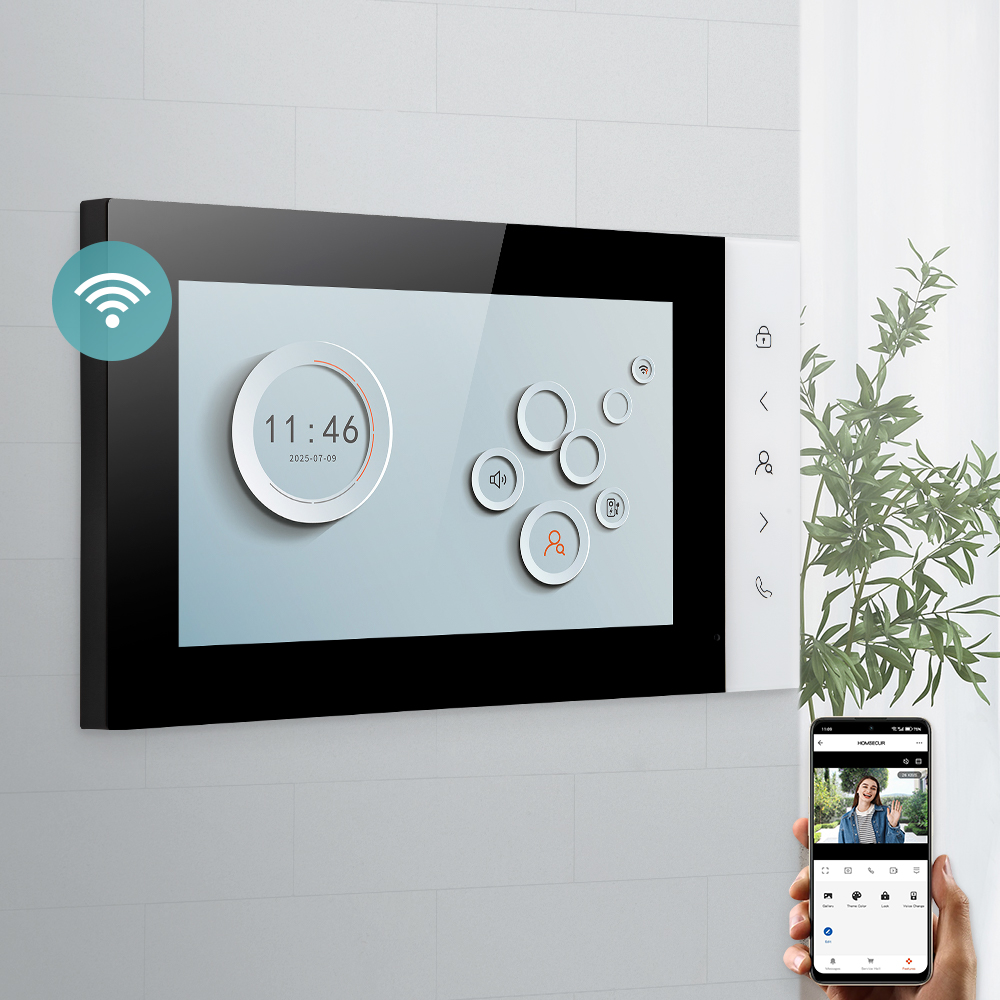 Video Doorbell - Monitor Interno HOMSECUR XM716D com Aplicativo