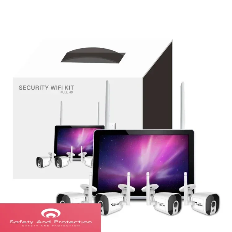 Smart Home Cctv Camera - Kit NVR Wi-Fi Inteligente TUYA 4CH