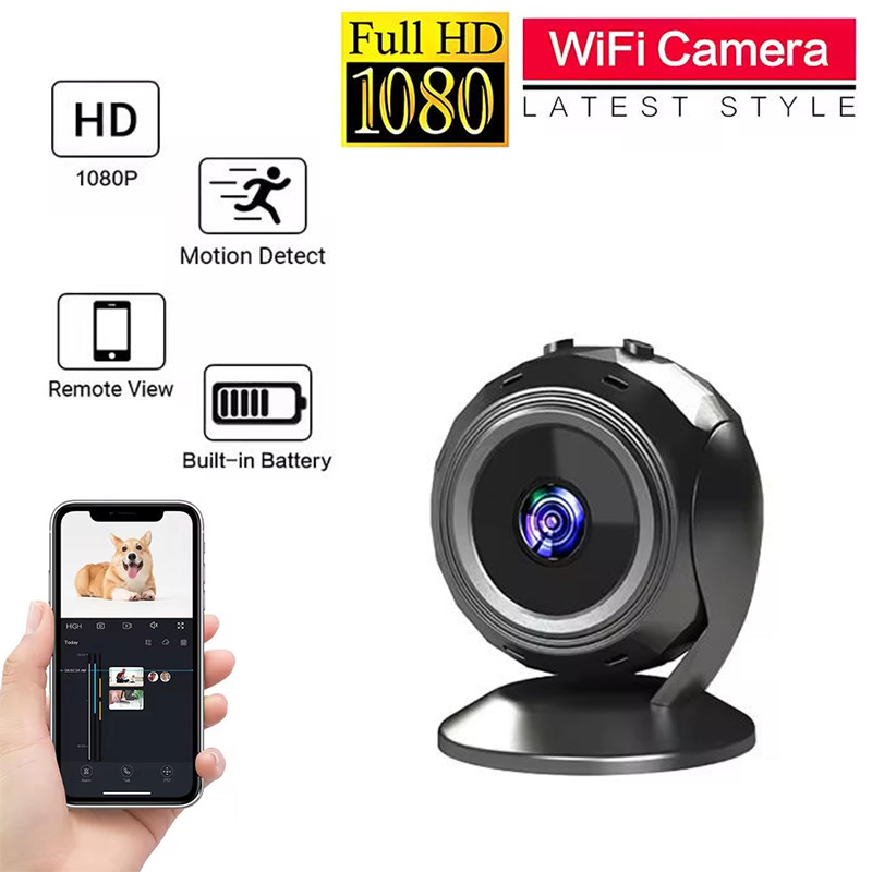 Smart Home Kamera - Mini câmera Wifi 360 ° Espia