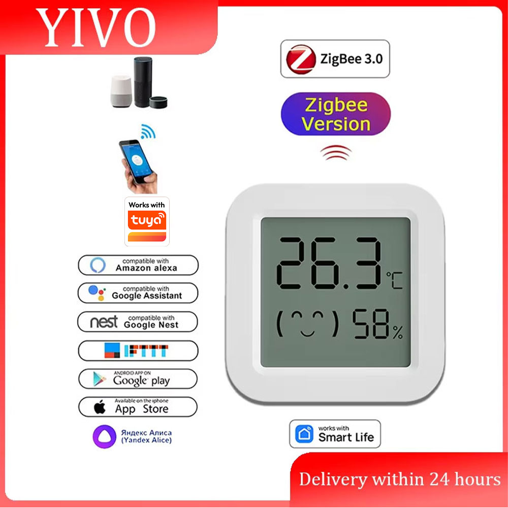 Smart Home Zigbee 3.0 - Sensor de temperatura e umidade Zigbee