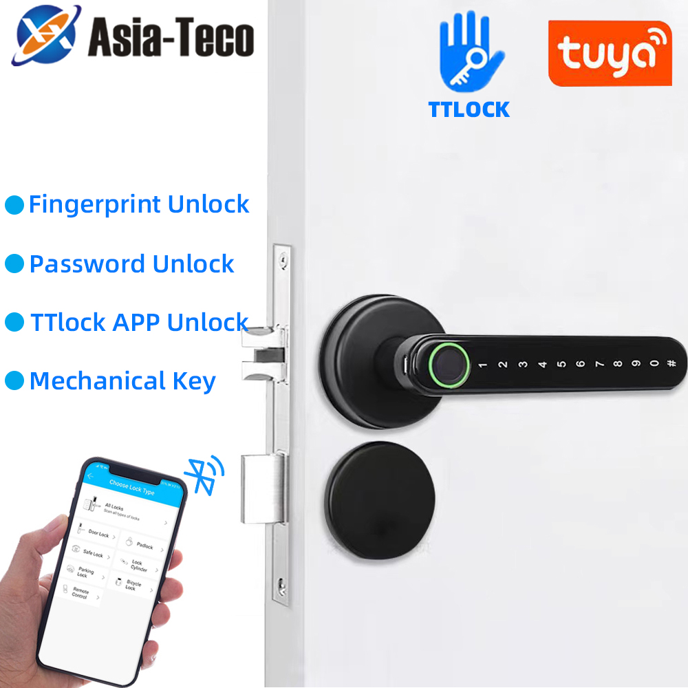 Smart Home Door Lock - Ttlock inteligente bluetooth fechadura de impressão
