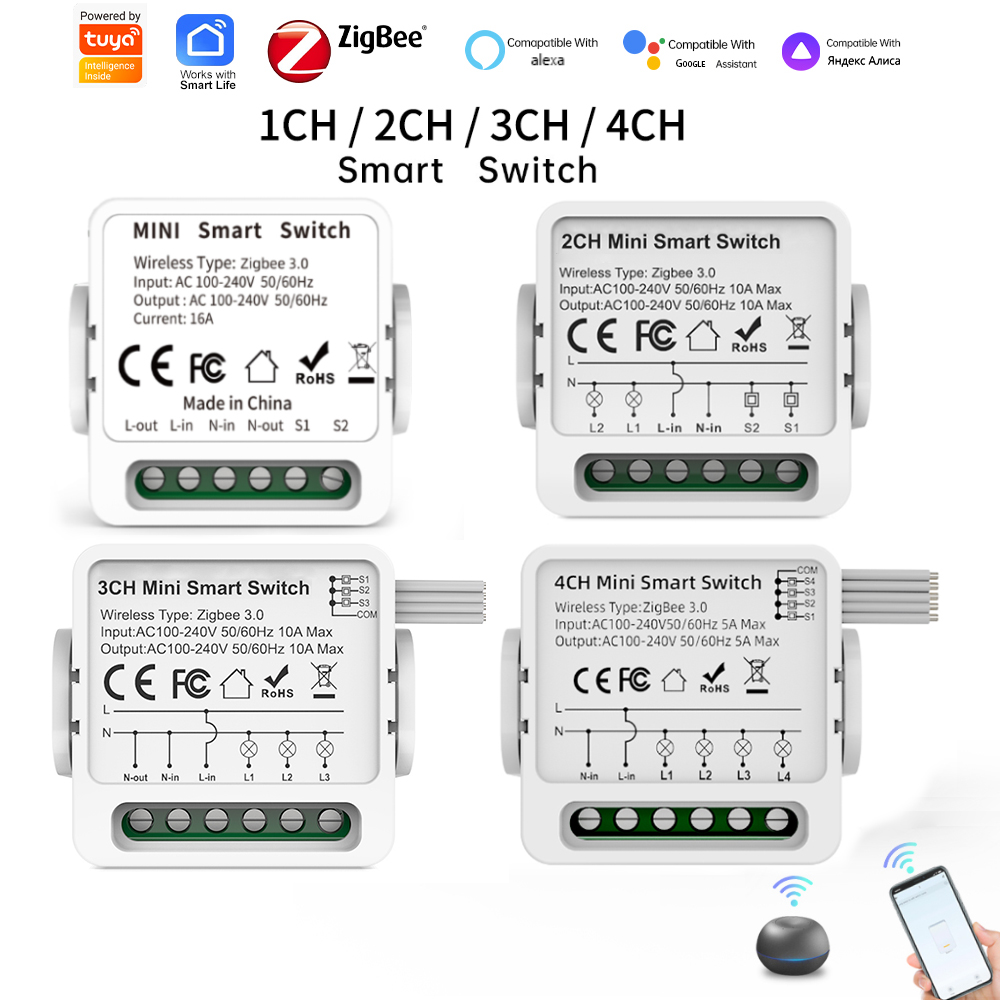 Smart Home Lighting Control - Interruptor Inteligente Tuya Zigbee 3.0 de