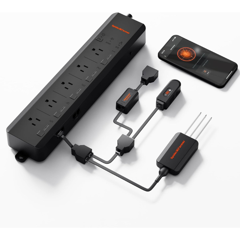Smart Power Strip - Spider Farmer 5 AC: Tomada Inteligente