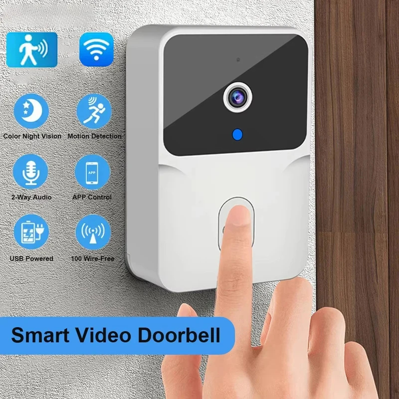 Smart Home Cctv - Campainha de Vídeo WiFi Inteligente para