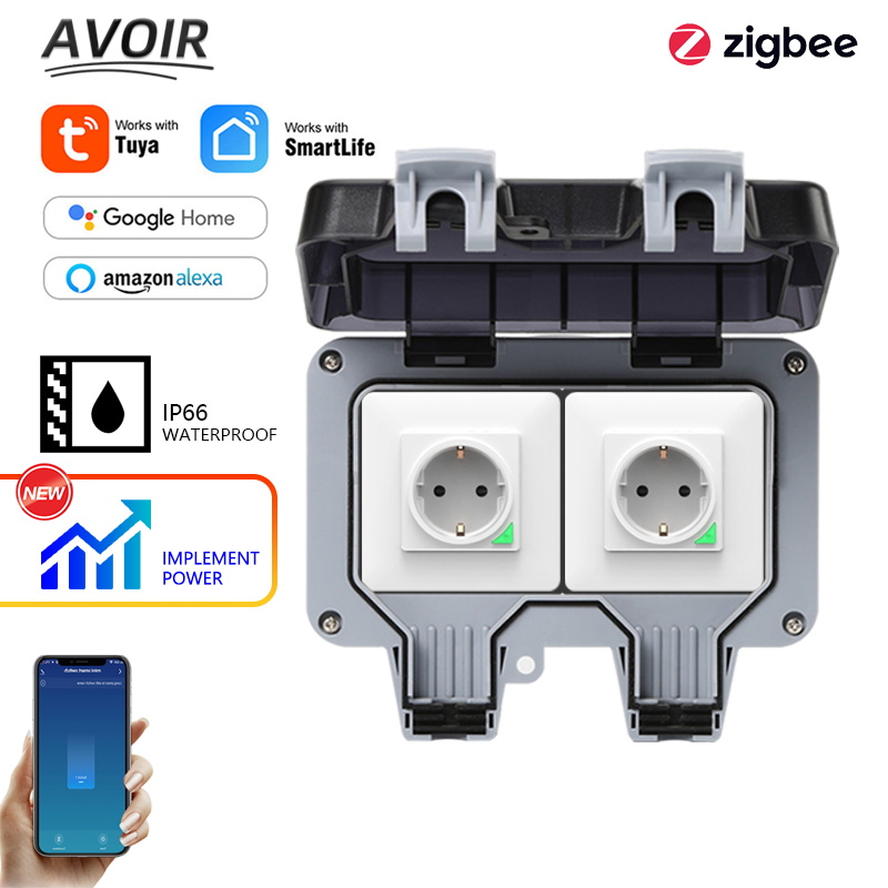 Smart Home Elements - Avoir tuya zigbee soquetes elétricos ip66