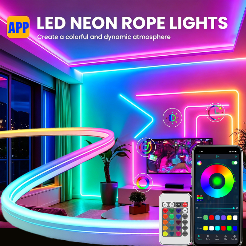 Smart Power Strip - Fita de LED Neon RGB Inteligente