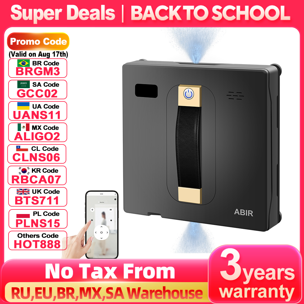 Smart Home Hvac - (Código promocional: BRD150)Robô Lavador de Janelas