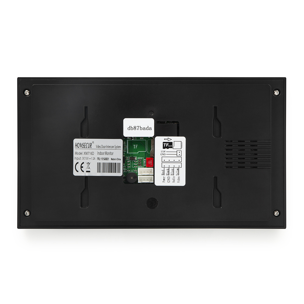 Monitor Interno HOMSECUR XM716 - Video Doorbell avaliação e preço
