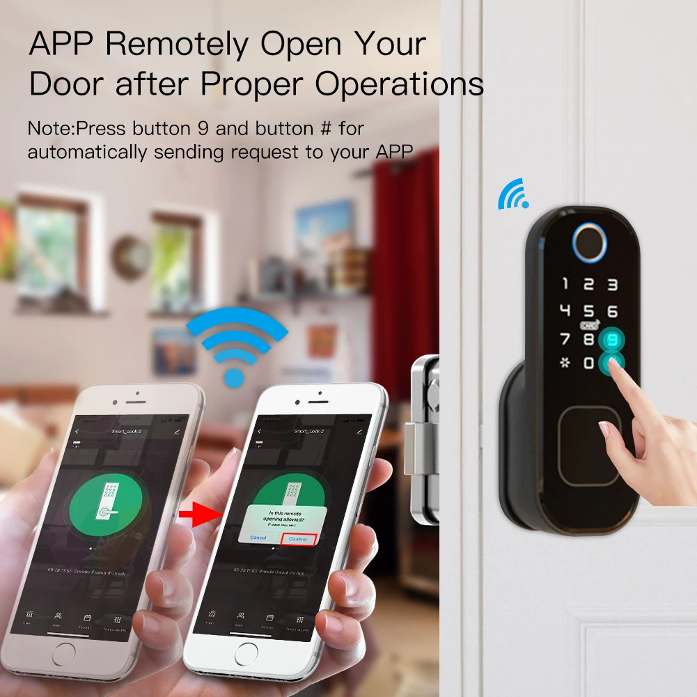 MOES-Smart Digital Door Lock c - Smart Home Door Lock avaliação e preço