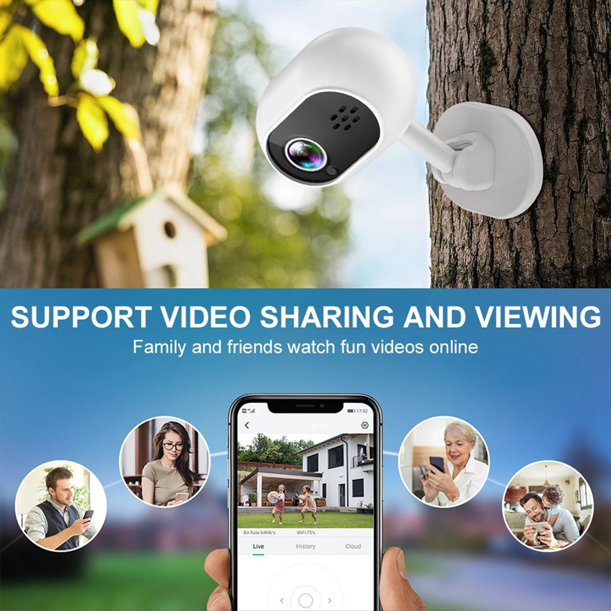 Câmera IP Mini Inteligente A4  - Smart Home Cctv Camera avaliação e preço