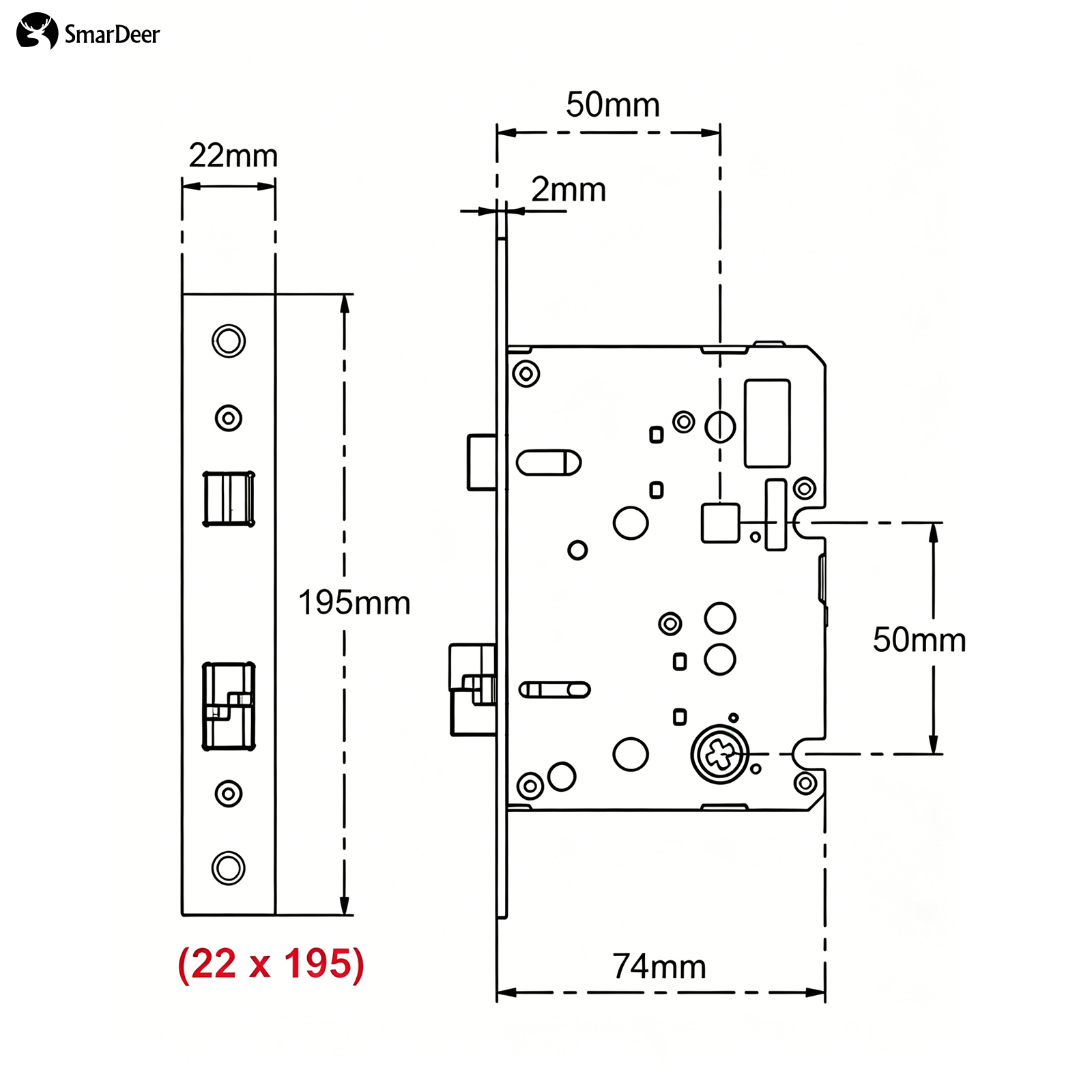 Corpo de Fechadura Eletrônica  - Smart Home Door Lock avaliação e preço