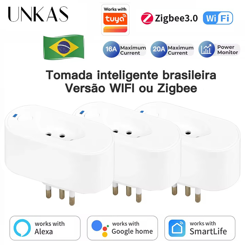 Tomada Inteligente UNKAS com W - Smart Home Elements avaliação e preço