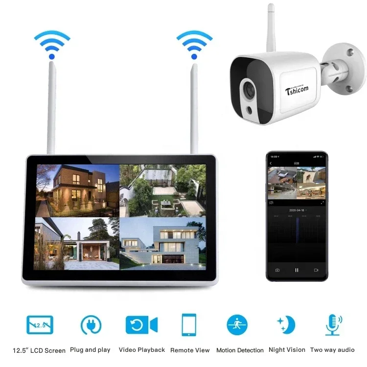 Kit NVR Wi-Fi Inteligente TUYA - Smart Home Cctv Camera avaliação e preço