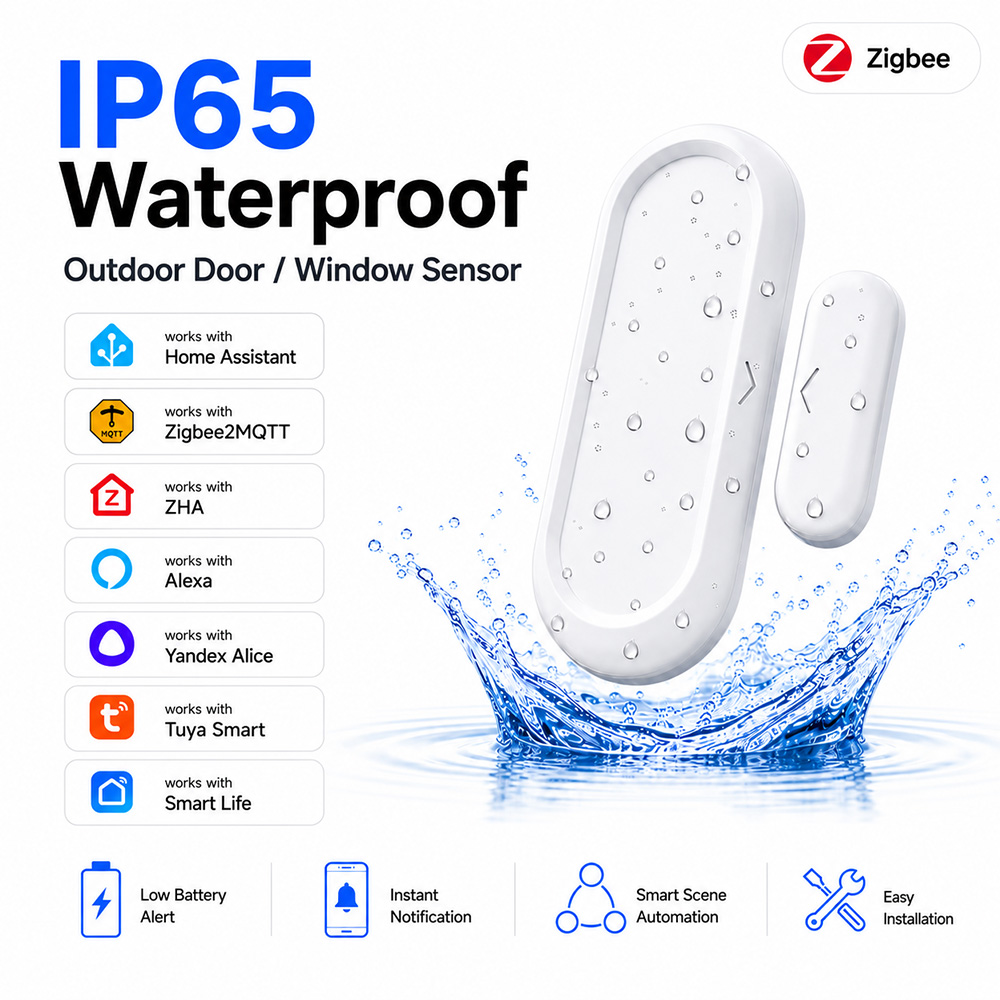 Sensor de Porta/Janela à Prova - Smart Home Zigbee 3.0 avaliação e preço