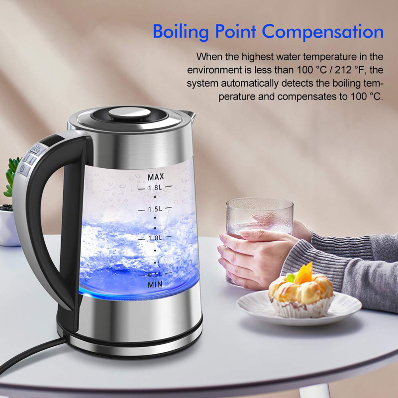 Chaleira elétrica de vidro ter - Home Smart Kettle avaliação e preço