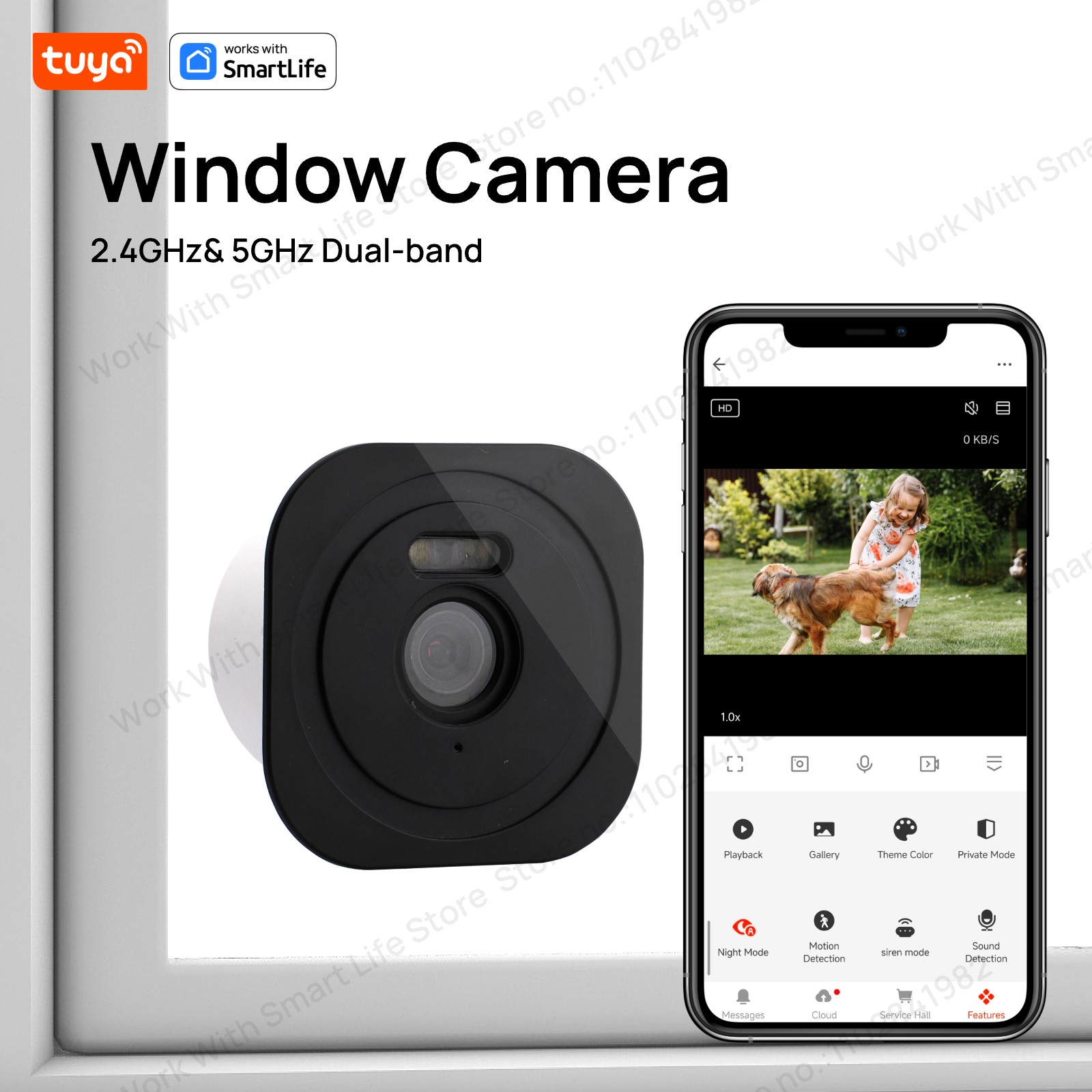 Câmera de janela tuya de 3mp 2 - Smart Home Cctv Camera avaliação e preço