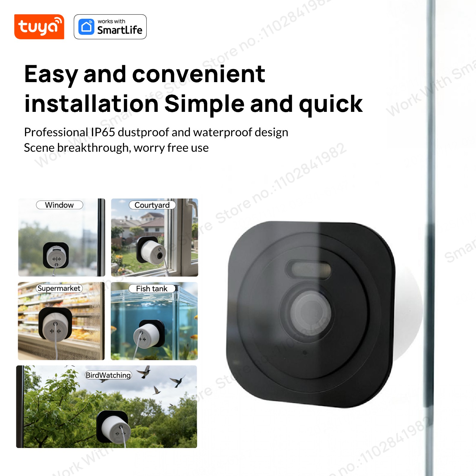 Câmera de janela tuya de 3mp 2 - Smart Home Cctv Camera avaliação e preço