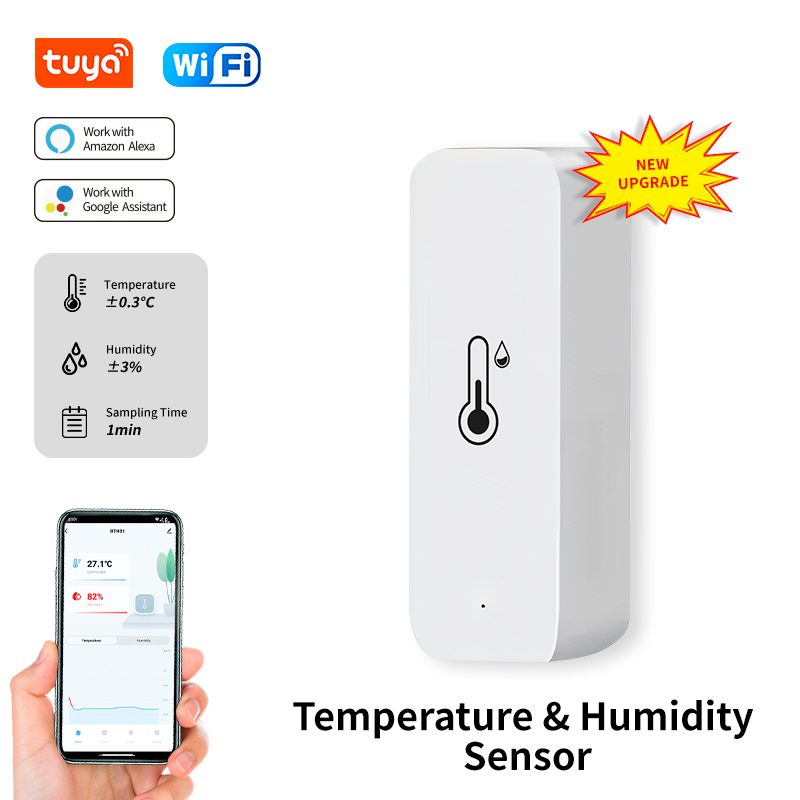 Tuya wifi sensor de temperatur - Smart Home Furniture avaliação e preço