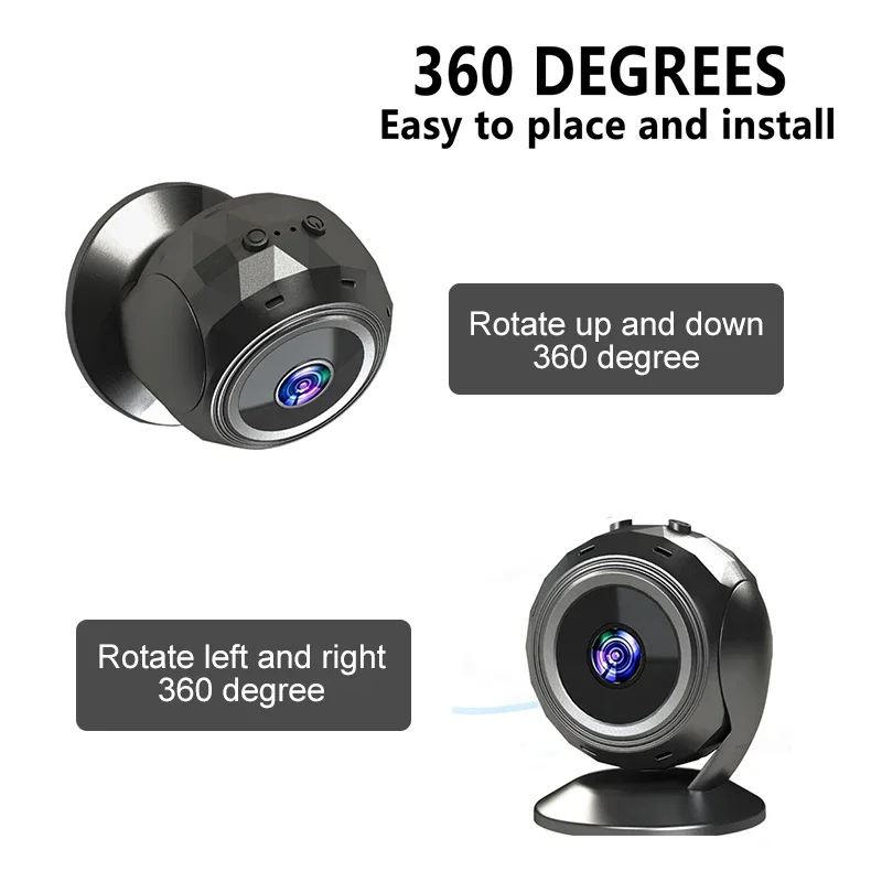 Mini câmera Wifi 360 °   Espia - Smart Home Kamera avaliação e preço
