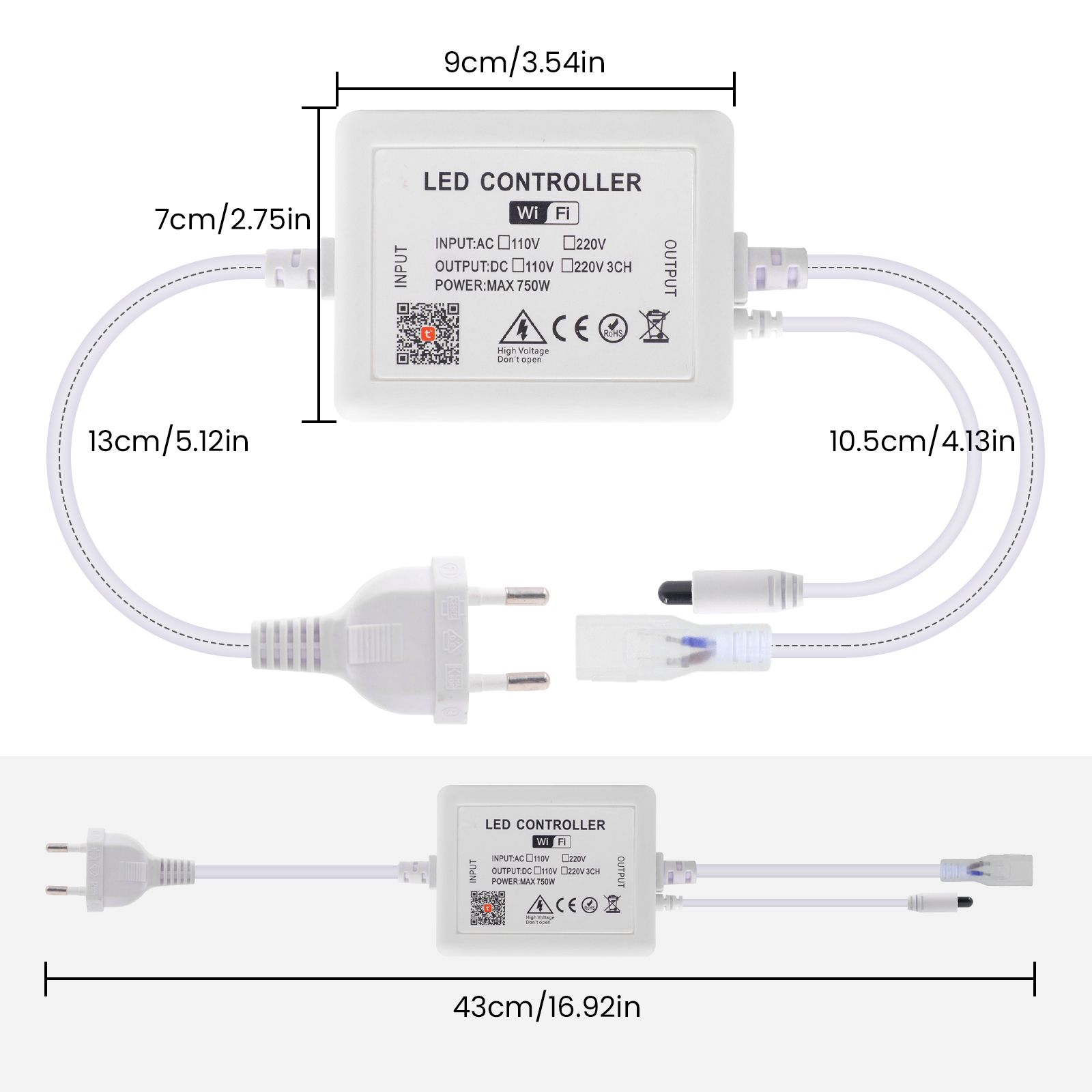 Tuya wifi led dimmer para 10mm - Smart Power Strip avaliação e preço