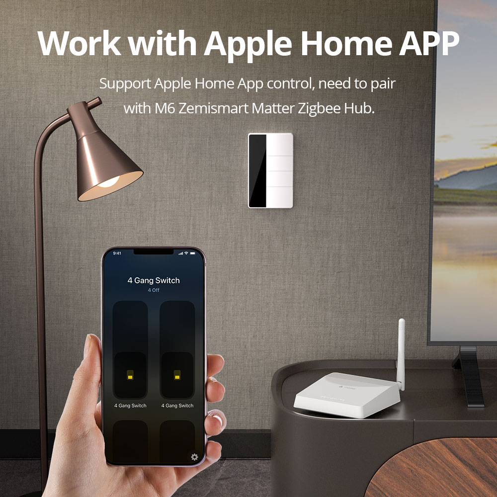 Interruptor de Luz Zigbee Tipo - Smart Home Hub avaliação e preço