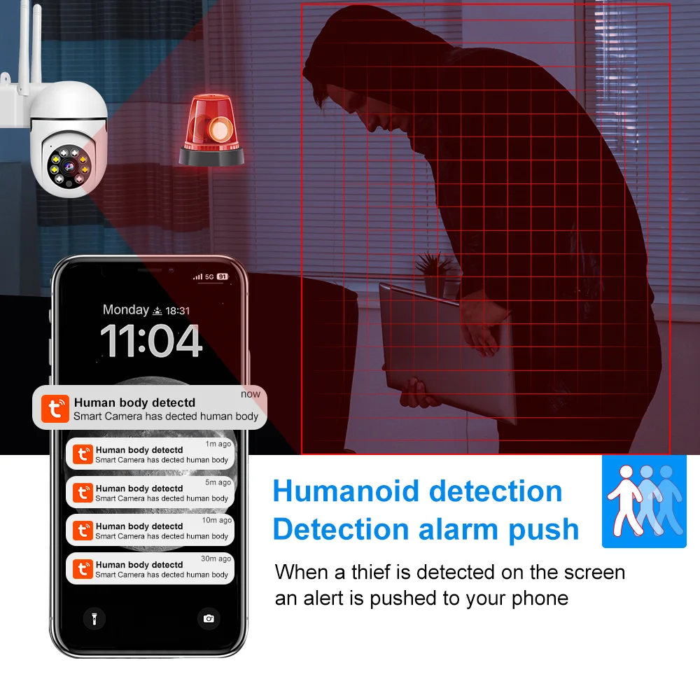 Câmera Interna WiFi Tuya Smart - Smart Home Cctv Camera avaliação e preço