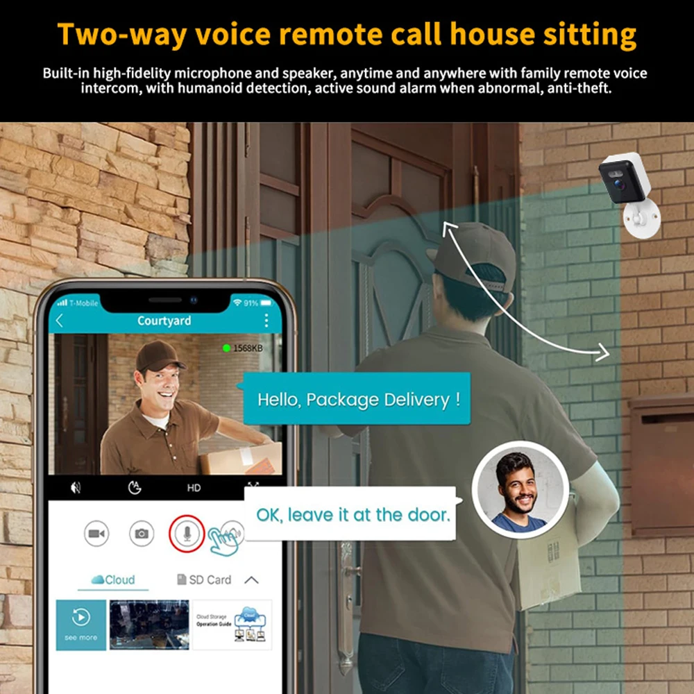 Câmera IP WiFi Tuya Smart Mini - Smart Home Cctv Camera avaliação e preço
