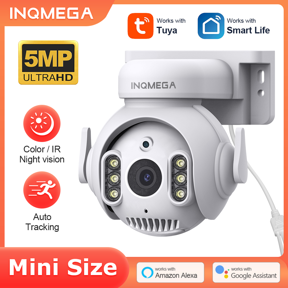 Inqmega 5mp wi fi tuya câmera  - Smart Home Cctv Camera avaliação e preço