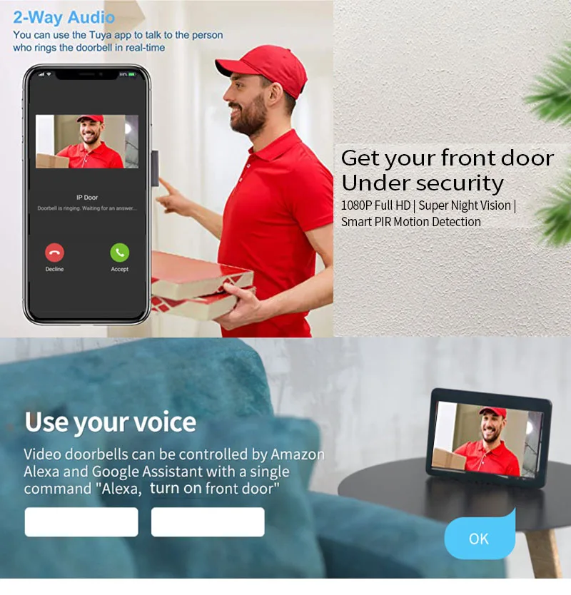 Interfone de Porta com Campain - Video Doorbell avaliação e preço