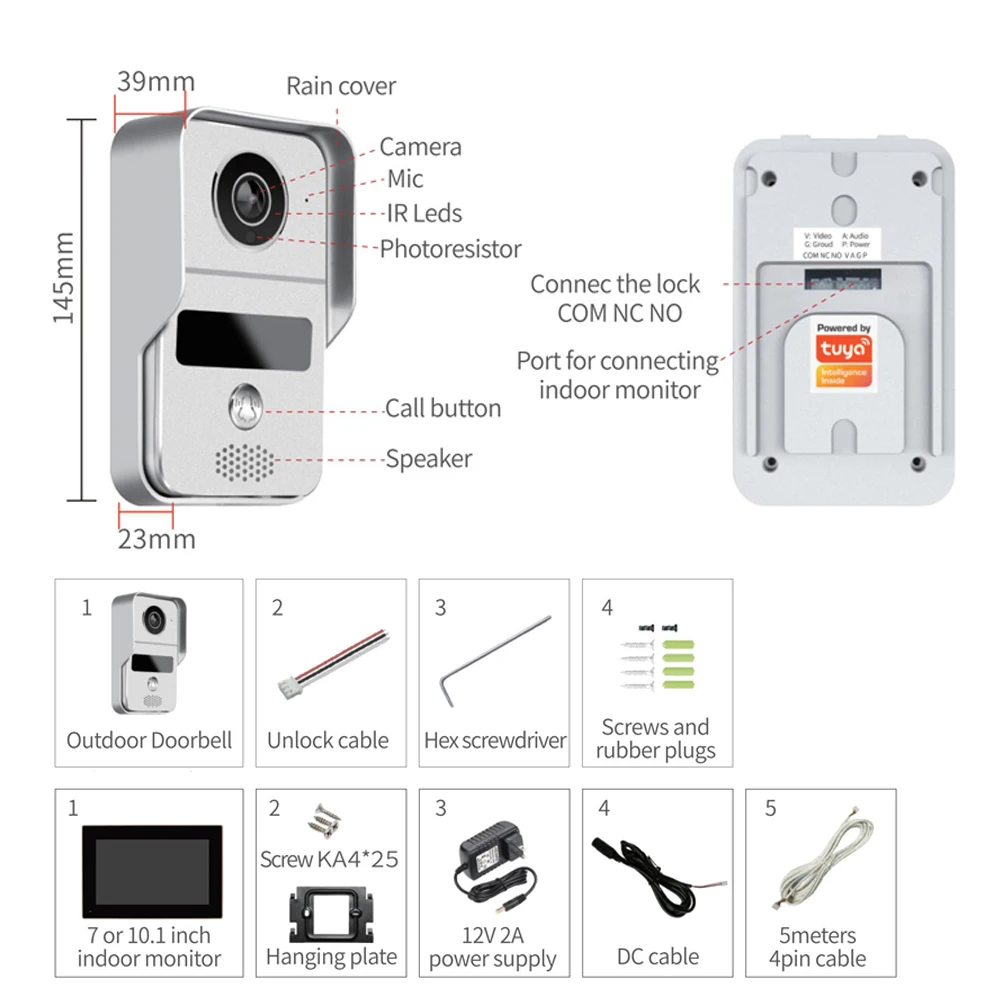 Interfone de Porta com Campain - Video Doorbell avaliação e preço
