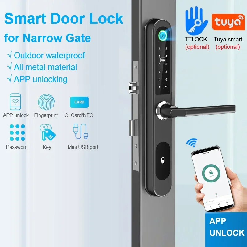 Ttlock/tuya fechadura intelige - Smart Home Door Lock avaliação e preço