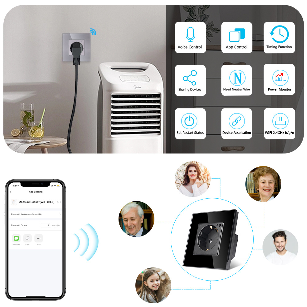 Tawoia wifi tomada de parede p - Smart Home Elements avaliação e preço
