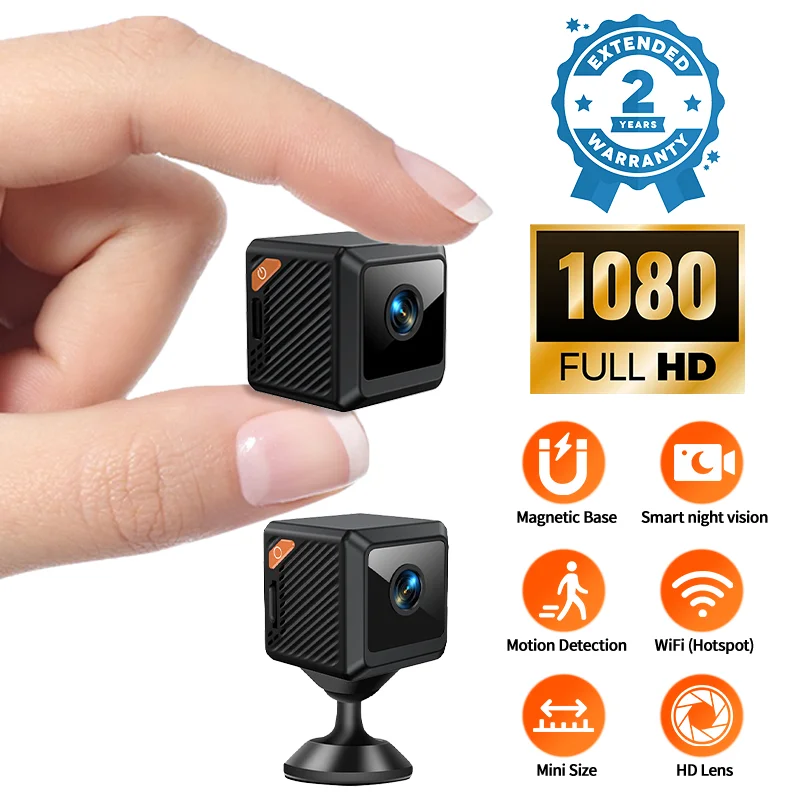 W02 1080p mini proteção de seg - Smart Home Cctv Camera avaliação e preço