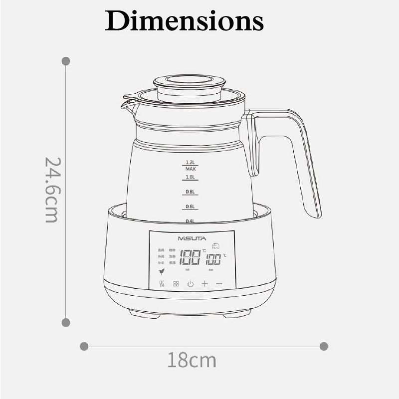 Chaleira Elétrica de 1.2L com  - Home Smart Kettle avaliação e preço