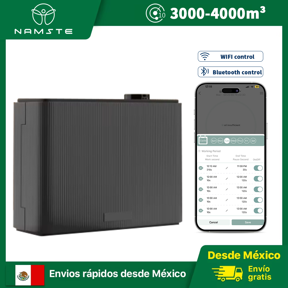 Difusor de Aroma NAMSTE 800ML  - Smart Home Hvac avaliação e preço