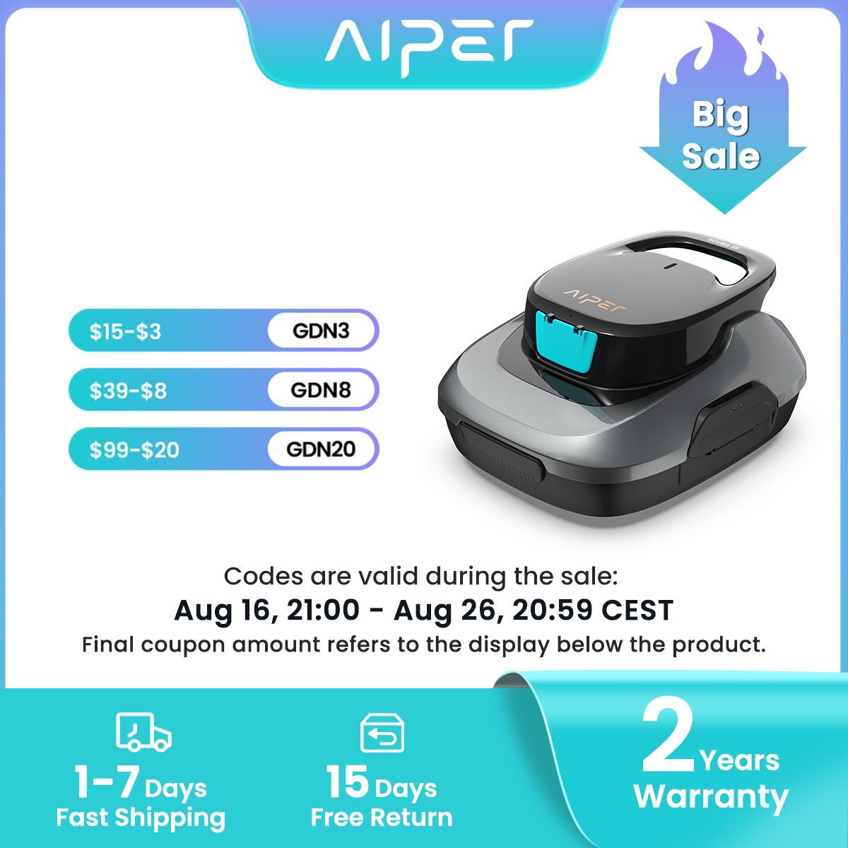 Aspirador de Piscina Sem Fio A - Smart Home Hvac avaliação e preço