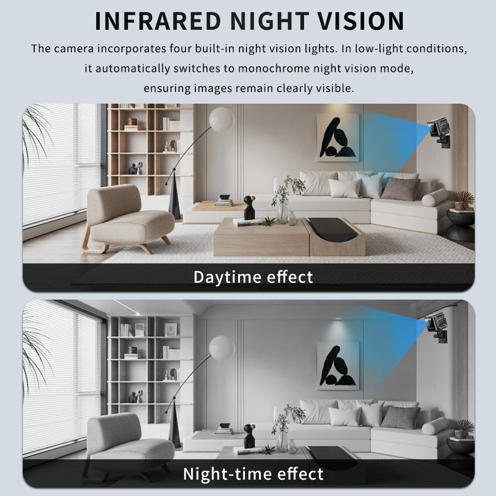 Câmera Mini Wifi 1080P com Vis - Smart Home Kamera avaliação e preço