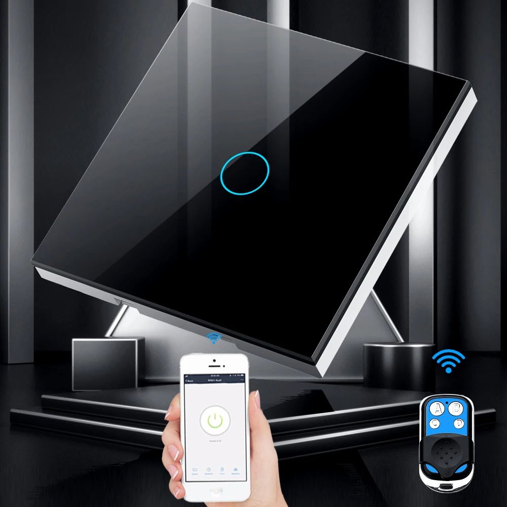 Tuya ue wifi + rf433 interrupt - Smart Home Lighting Control avaliação e preço