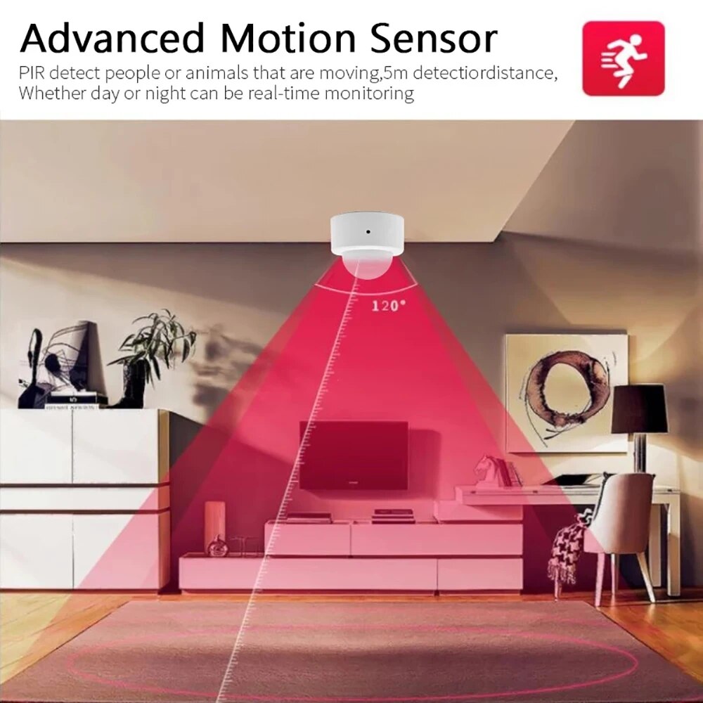 Zigbee-Mini PIR Motion Sensor, - Pir Motion Sensor avaliação e preço