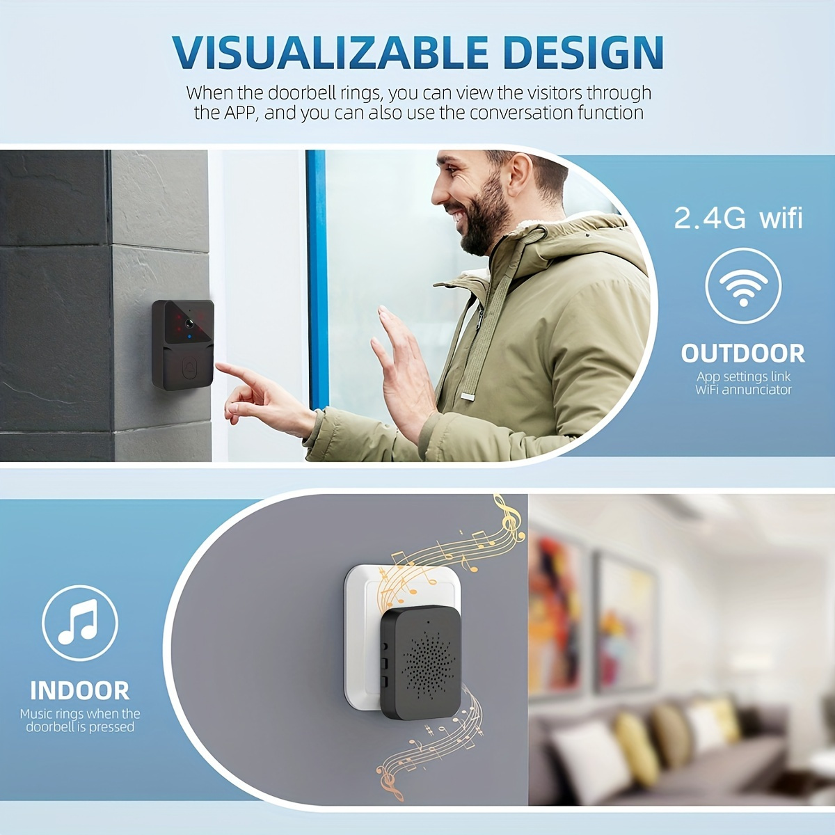 Campainha de Vídeo Inteligente - Smart Home Cctv avaliação e preço